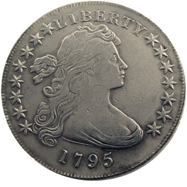 Estados Unidos da América 1795 Liberty Latão Banhado a Prata Réplica de Moedas Carta Borda fábrica barata 266b