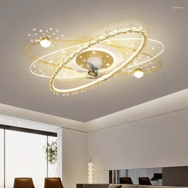 Luzes de teto ive moderno e simples pessoal doméstico quarto fã lâmpada internet celebridade led superfície montada luminária