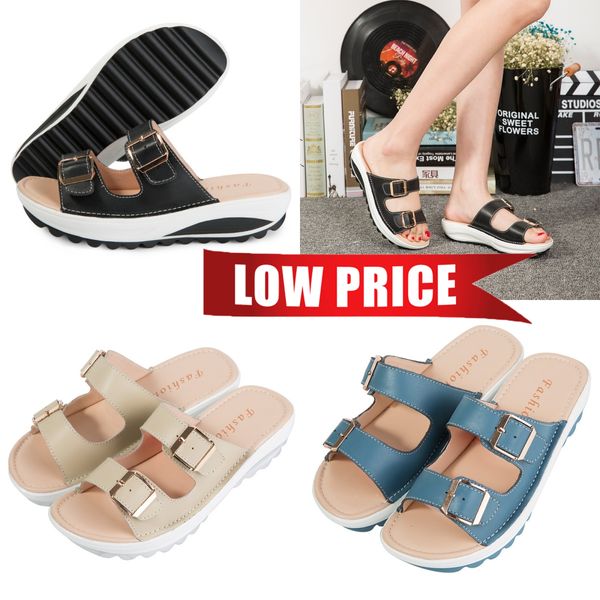 Novas sandálias de alta qualidade Mulheres de verão Fashion Beach Sapatos Flip-Flops Sandals casuais Sapateiros planos Sapatos de praia Gai Eur 35-42