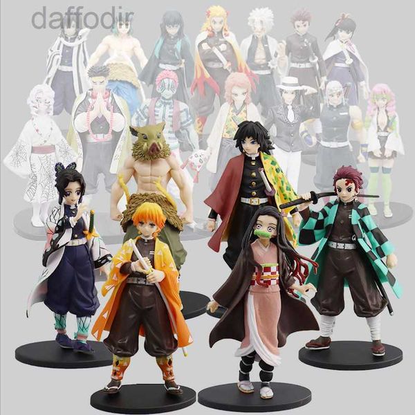 Action Figures giocattolo Action Figures giocattolo Anime giapponesi Demon Action Figures Kamado tanjirou Nezuko Mitsuri Muichirou Zenitsu cartoon Figure Piccoli ornamenti 240308