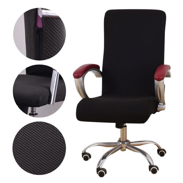 Universal tecido jacquard cadeira de escritório capa computador elástico poltrona slipcovers assento braço cadeira cobre estiramento rotativo lift283u