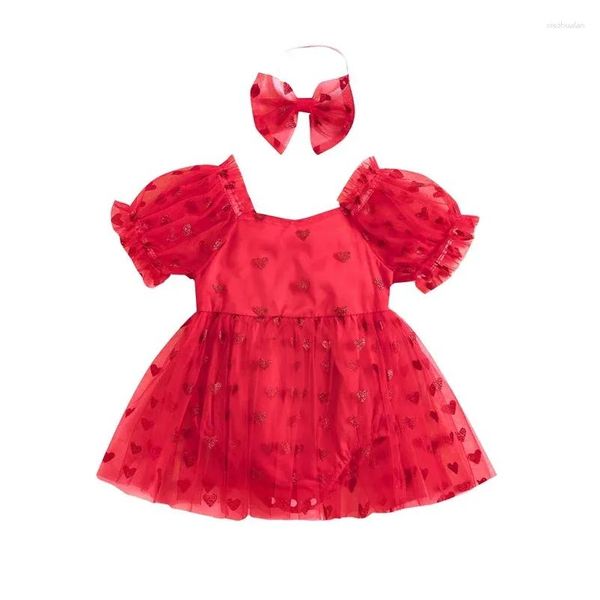 Meninas Vestidos Menina Criança Bebê Borboleta Gradiente Vestido Voando Manga Valentine S Day A-Line Malha Entrega Crianças Maternidade Clothi Otcsb