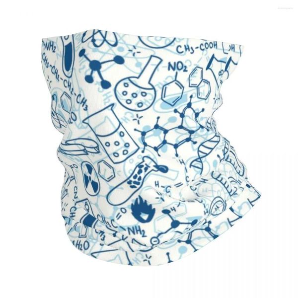 Bandanas química laboratório bandana pescoço mais quente feminino inverno tubo de esqui cachecol gaiter ciência biologia rosto capa