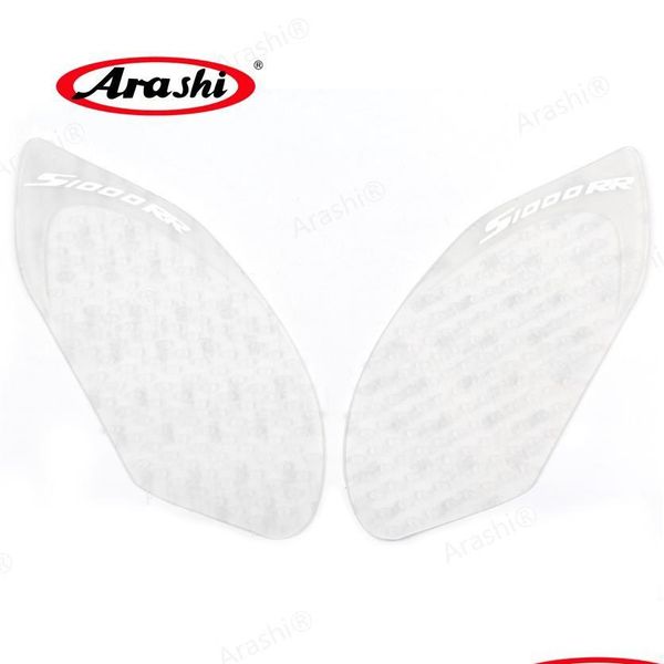 Adesivos de motocicleta Arashi Anti Slip Fuel Tank Pads para S1000RR 2009- Protetor Pad Adesivo Gás Knee Grip Traction S201V Drop Delivery Otijh