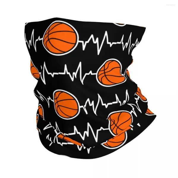 Bandanas, Herzschlag-Basketball-Bandana-Halsmanschette, winddicht, Gesichtsschal-Abdeckung, für Männer und Frauen, Sport-Stirnband, Schlauch-Sturmhaube