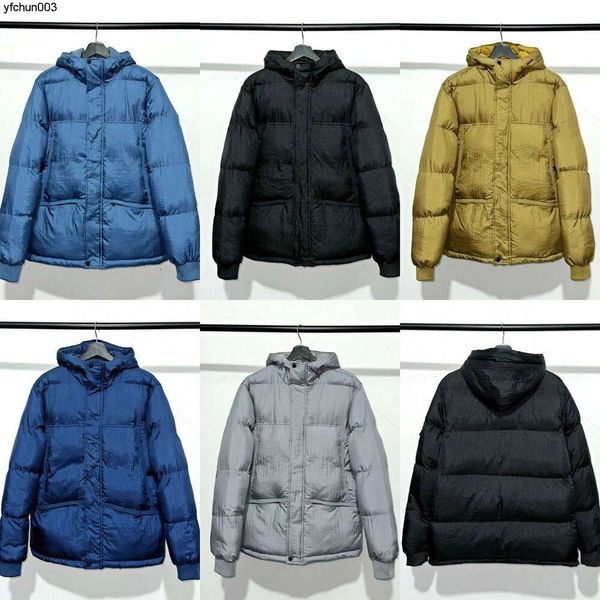 Giacca invernale in cotone di design Nylon Ykk con cerniera in metallo Parka Style Calda felpa con cappuccio impermeabile antivento ricamata in 5 colori Vts3