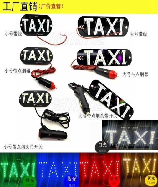 Il più nuovo taxi ha condotto la lampada dell'indicatore della cabina del parabrezza dell'automobile Segno LED blu della lampada della luce del taxi del parabrezza del LED 12V HP8137728