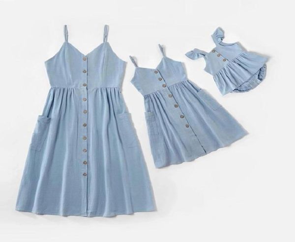 Tank anne kızı aile eşleştirme kıyafetleri anne bebek anne ve ben elbiseler kıyafetler kadın çocuk kızlar küçük çocuklar kıyafetler K6919263