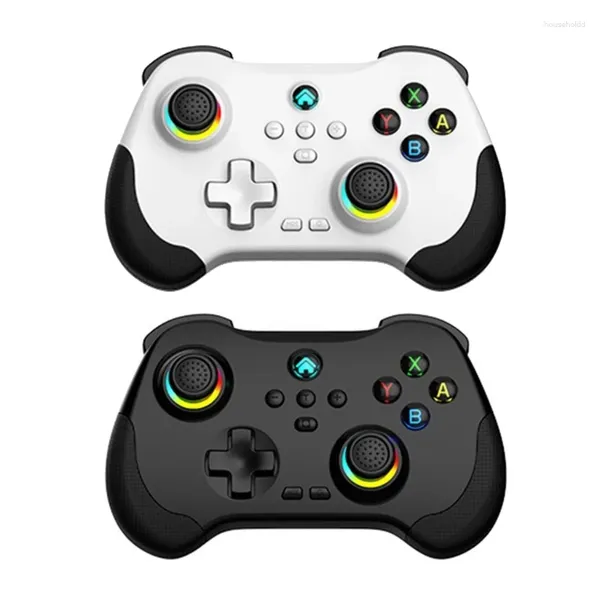 Oyun Denetleyicileri 573A Denetleyici 6axises ile konsol için Joystick 2 Motorlu Kablosuz Bluetooth uyumlu Gamepad NS SwitchPro