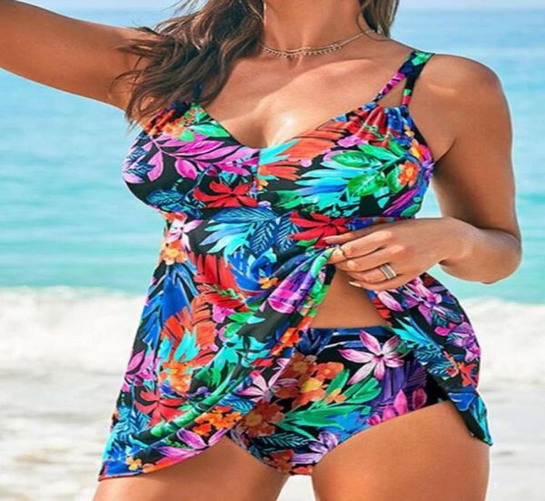 Women039s Bademode Sommer Strandmode Badeanzug Meer Reisen Urlaub Print Kurzarm T-Shirt Casual Fivepoint Hosen Bea7840004