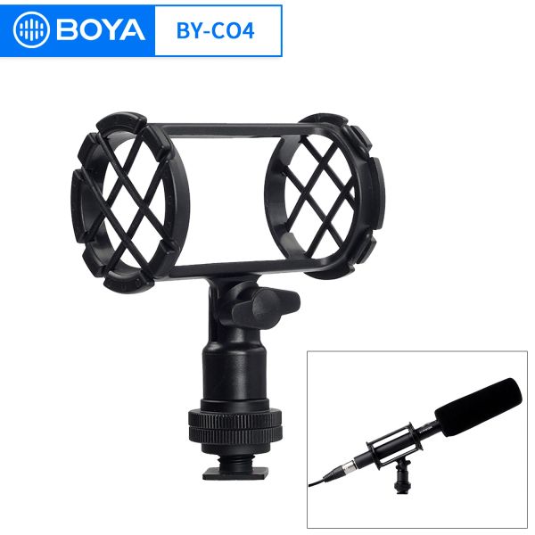 Accessori Boya Byc04 Supporto antivibrazione video per fotocamera per microfoni a fucile Rode Nt4 Bypm1000 Accessorio per microfono a fucile da 1925 mm di diametro