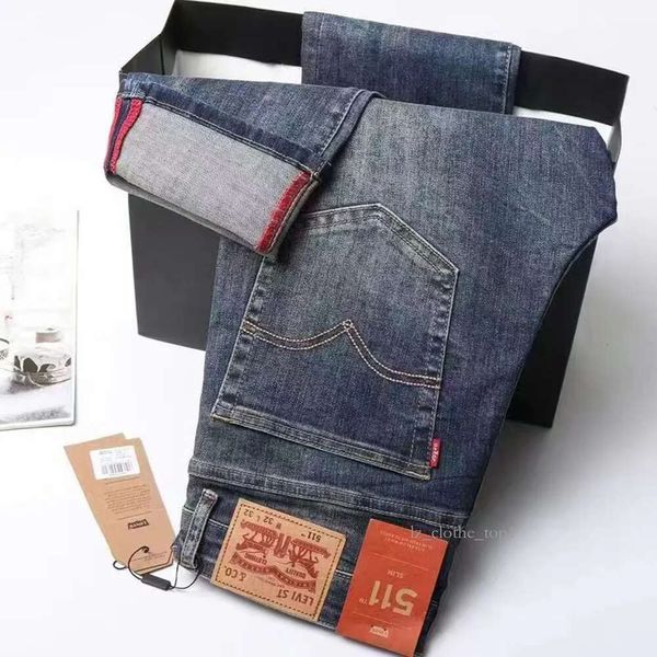 Levi Jeans Designer Jeans Jeans viola di lusso Jeans di marca viola Jeans da uomo di moda Jeans strappati in difficoltà Donna Denim Cargo Uomo Nero 408