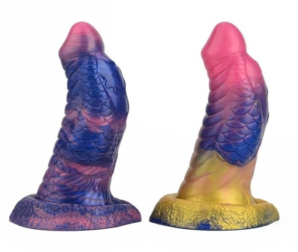 Реалистичный силиконовый фаллоимитатор с щупальцами и прочной присоской, гибкий пенис для Gspot или анальных игр, секс-игрушки для женщин, пара 2203091828175