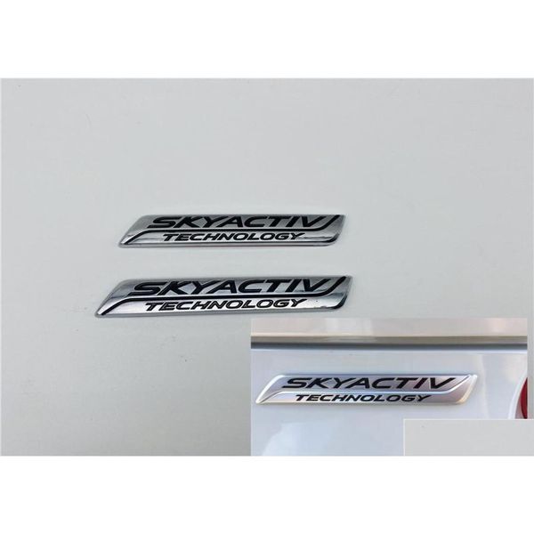 Autoaufkleber für Mazda 2 3 5 6 Cx3 Cx5 Cx7 Mx5 Skyactiv Technologie Trunk Lift Gate Emblem Abzeichen Symbol Sign1590012 Drop Lieferung Autom Ot2Ia