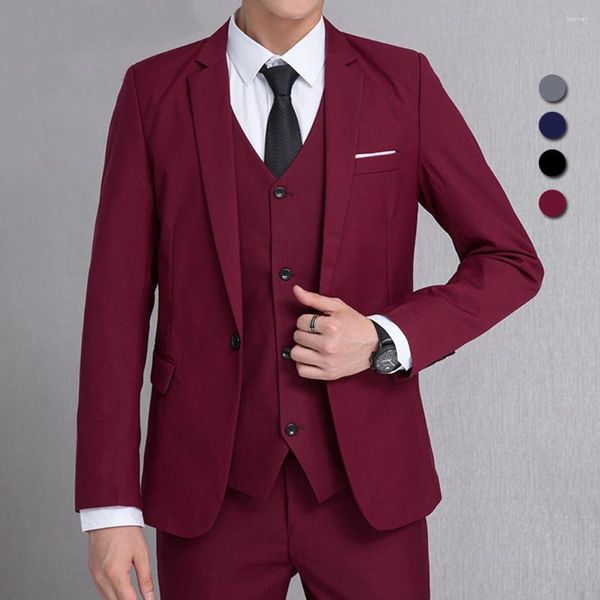 Ternos masculinos homens negócios blazer jaqueta magro workwear terno festa de casamento formal topos único breasted casaco profissional luxo roupas casuais