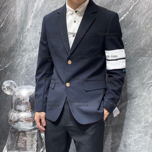 Designer Man Suit Blazer Klasik Günlük Çiçek Baskı Lüks Ceket Markası Uzun Kollu İnce Takım
