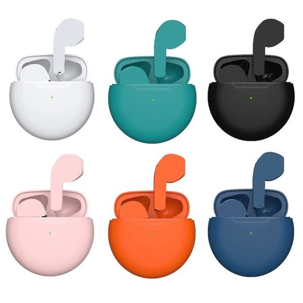 Auricolari wireless Pro6 TWS per Airpods Cuffie con microfono Bluetooth Auricolari sportivi in-ear Cuffie Air Pro 6 per iPhone Xiaomi Mobile Smart Phone