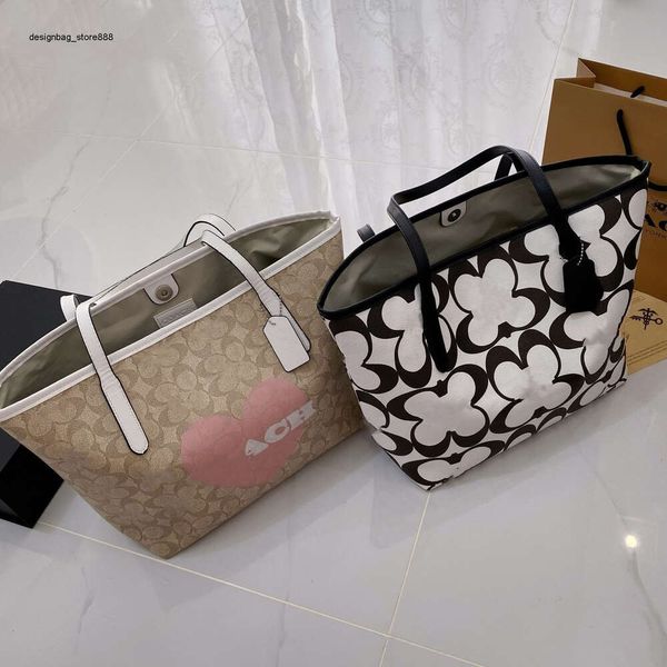 Fábrica de atacado moda feminina sacos olay novo clássico amor impresso saco de compras commuter com alça de sucção tote