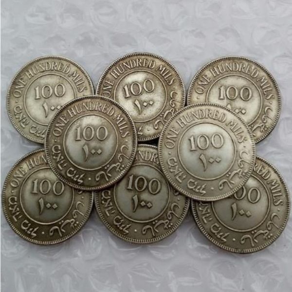 Israel Palestina Mandato Britânico 100 Mils Full set1927-1942 8pcs Moeda de Prata Promoção Barato Fábrica agradável casa Accessories204J