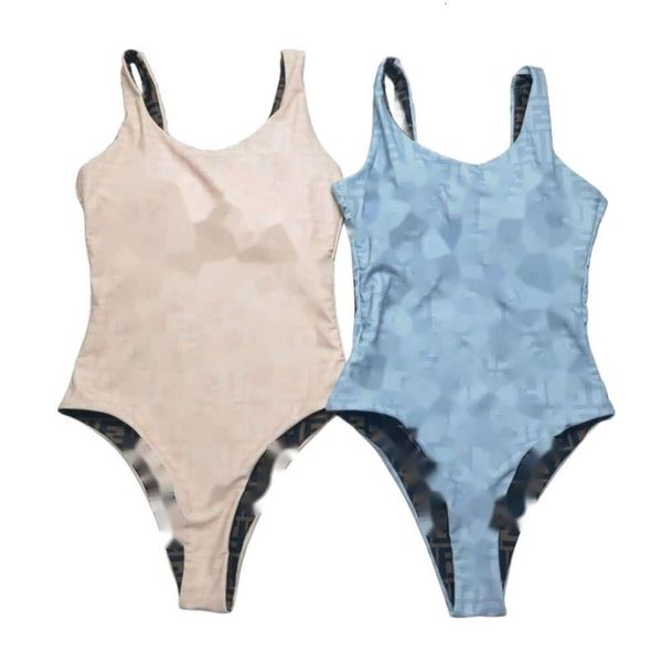 Costume da bagno da donna Designer Fendis Bikini Costume da bagno da donna di qualità originale F Lettera Ragazza Vacanza Spiaggia Nuoto Costume da bagno senza maniche Triangolo