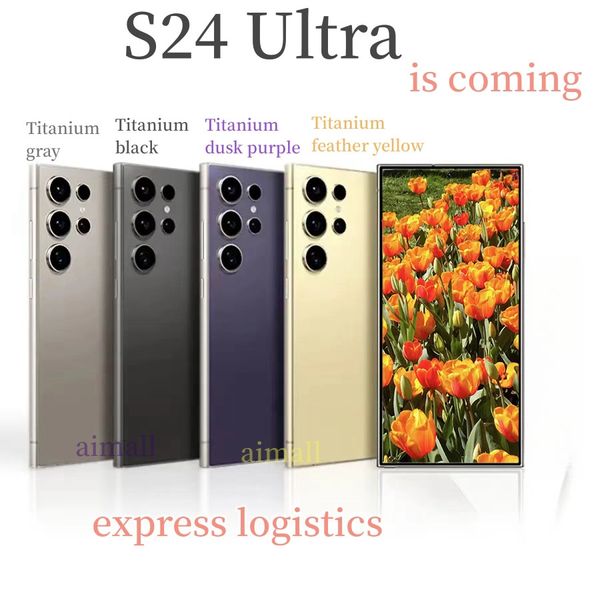 6,8 Zoll 5G S24 Ultra-Handys entsperren Touchscreen-Handy Androids s24 Smartphone Kamera Telefon HD-Display Gesichtserkennung 256 GB 1 TB lokales Lager