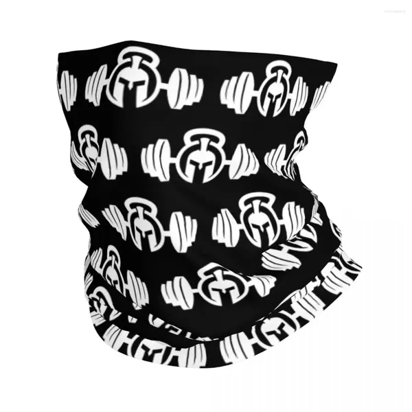 Bandanas spartan spor salonu logosu bandana boyun gaiter yürüyüş için bisiklete binen kadınlar erkekler sargı vücut geliştirme fitness kas baş bandı ısıtıcı