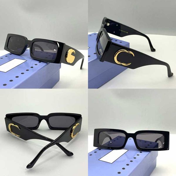 Óculos de sol femininos de designer de luxo clássico GG1425S óculos de sol de acetato de armação quadrada na moda e na moda senhora UV400 óculos de proteção de luz polarizada