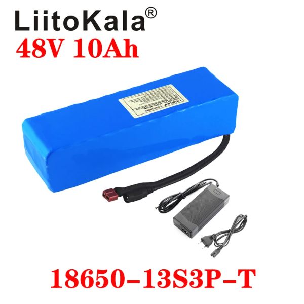 Bateria de bicicleta eletrônica Liitokala 48V 10ah Li Kit de conversão de bicicleta de bateria de íons li BAFANG 1000W e carregador