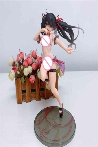 20 cm Anime DATE A LIVE 2 Tokisaki Kurumi Action Figures Costume da bagno estivo Postura in piedi PVC Modello da collezione Giocattoli per regali1408869