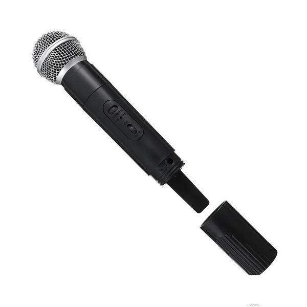Microfoni Giochi di ruolo Interviste Mmicrophone Stage Performance Prop Microfono artificiale Modello wireless Solo 1Pc Drop Delivery Electr Otyaz