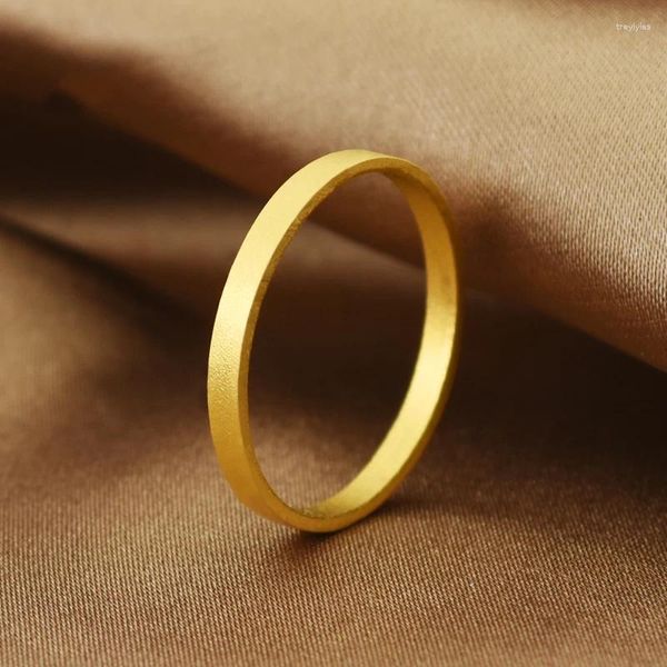 Cluster-Ringe aus reinem massivem Gold für Frauen, echtes 24 Karat Gelb, antikes Kunsthandwerk, mattes Finish, Schwanz, Herrenliebhaber, US-Größe 4–10 Schmuck