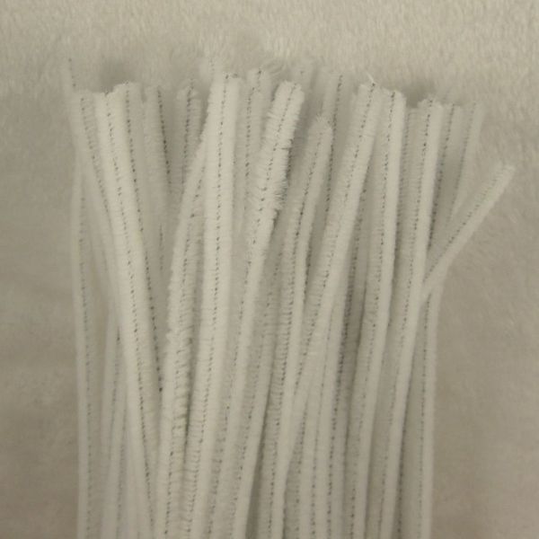500 шт. белые синельные стержни для чистки труб 12 30 см «сделай сам» для детей, креативные материалы ручной работы 291S