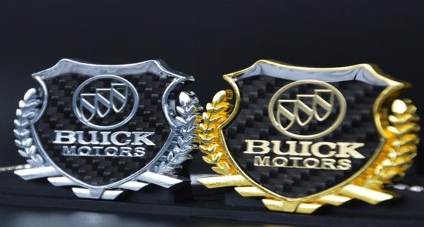 2 unidades refinamento logotipo 3D emblema emblema gráfico decalque adesivo de carro para BUICK6791174