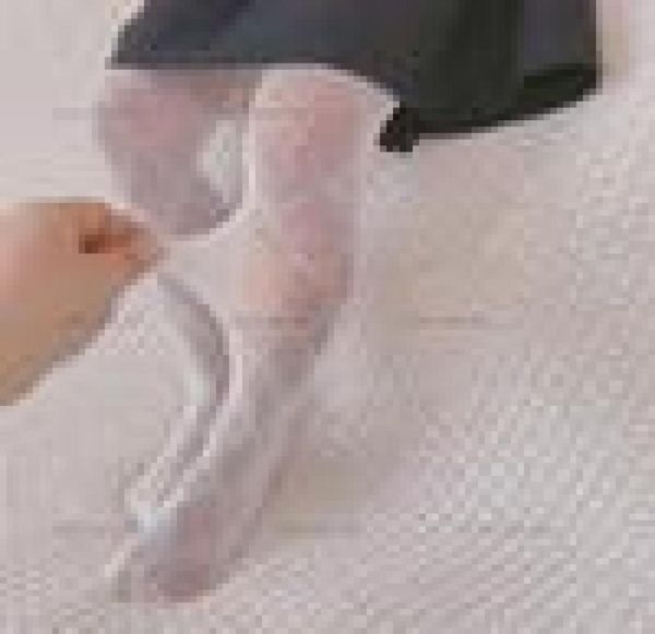 Bebek kız Tayt Taytlar Külotlu Köpek Çocukları İnce Bölüm Çoraplar Mektup Baskı Tasarımcısı Siyah Beyaz Çoraplar Kids320w1672566