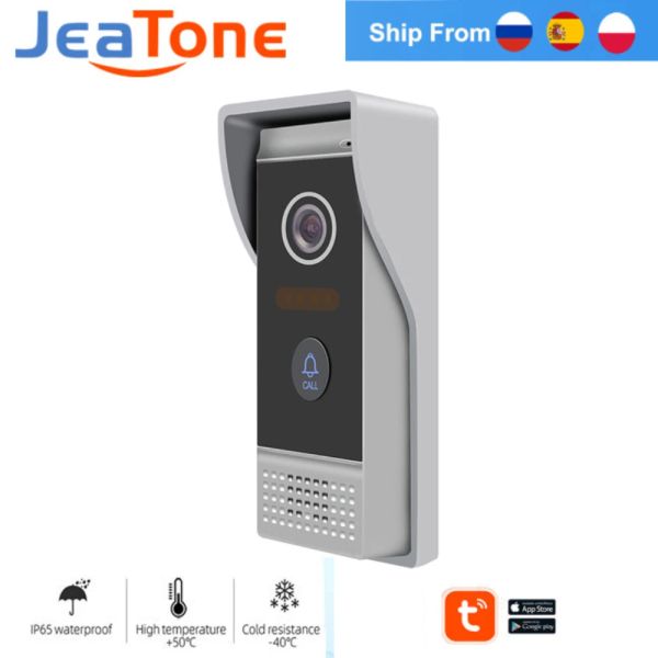 Teile Jeatone Call Panel für Video Intercom Security Protection System Ahd 720p/1080p Nachtsicht Video Türklingel Passwort Entsperren