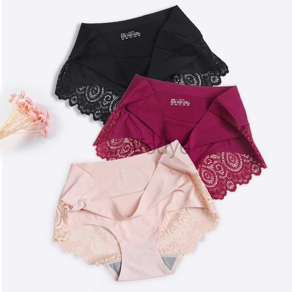 Mutandine da donna 3 pezzi / lotto Mutandine sexy da donna Slip in seta di ghiaccio Lingerie senza soluzione di continuità Intimo per ragazze in pizzo Pantaloni a vita bassa Mutande perizoma Intimo #F 210720 ldd240311