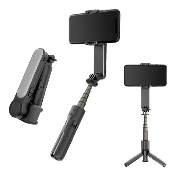 Gimbal portátil gimbal bluetooth estabilizador de luz de preenchimento com tripé selfie stick para smartphone xiaomi iphone samsun câmera de ação vídeo