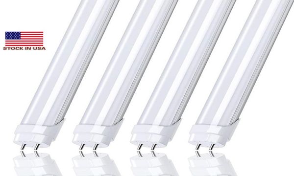 Tubo de led 2 pés 60mm T8 Tubo de luz LED alto super brilhante 2 pés 12 W 3 pés 18 W 4 pés 22 W Lâmpadas fluorescentes LED AC110240V 3 pés 4 pés dualen6671337