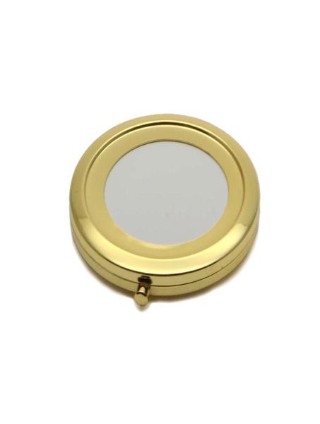 Specchio compatto oro bianco da 70 mm Pock specchio compatto ingranditore Cornice per specchio ideale per il fai da te Decro 1841028930431