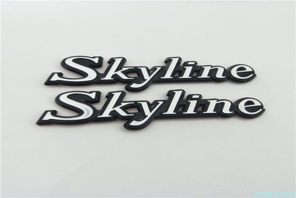 Para nissan skyline emblema logotipo traseiro tronco lateral fender placa de identificação adesivos c110 kpgc110 gc110 kenmeri gtr9565420