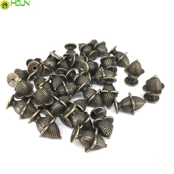 10pcs küçük dolap dresser dolap kutusu kol antika mini mücevher kutusu göğüs kasa çekmece kapı çekme kolu 25 18mm288u