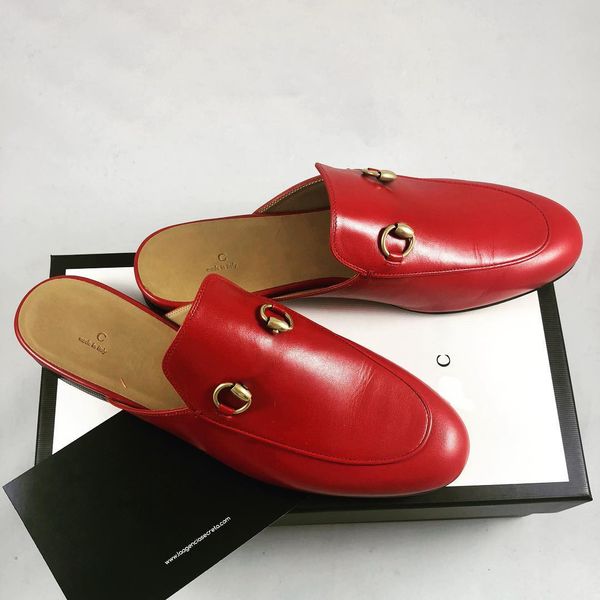 Женщины мужчины искренние кожаные тапочки сандал -мул леди Слайд Слайд Санделе Случайные туфли Мужчина холст летние высококачественные дизайнерские дизайнерские дизайнерские женские слайдеры Loafer Gift