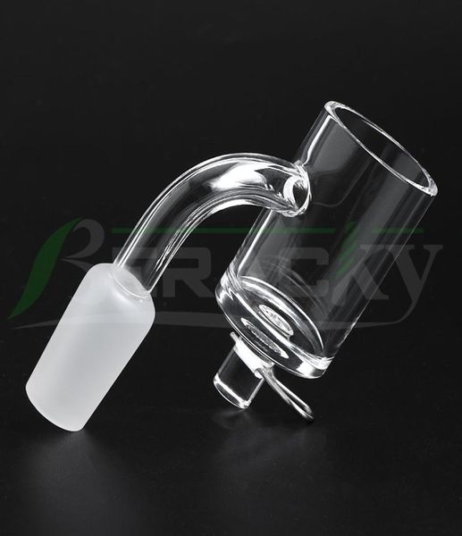 DHL Beracky 25mmOD Flat Top Smoking Quartz Enail Banger mit Metallklammern 2mm Wand 10mm 14mm 18mm männlich weiblich E Nägel für Bongs5072968