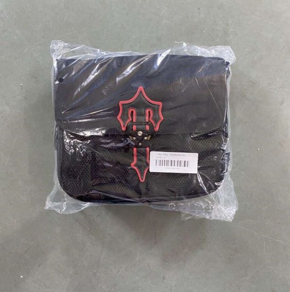 Fashion Stylish Trapstar Irongate T Messenger Bag 2 0 schwarzes rotes Kreuzkörperhandtaschen und Geldbörsen Canvas -Umhängetaschen Geldbörse Neue 5510ess