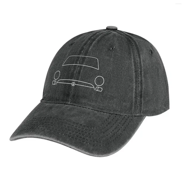 Berretti Sunbeam Alpine Series V Classic Car Outline (bianco) Cappello da cowboy Tè Berretti personalizzati Uomo Donna