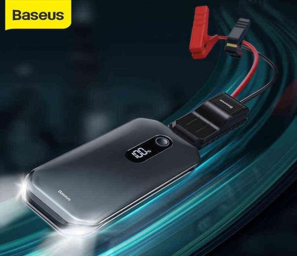 Bancos de energia para telefone celular Baseus Jump Starter Bank 12000mAh 12V 1000A Dispositivo de partida automática Bateria de reforço de partida de emergência para carro 6205460