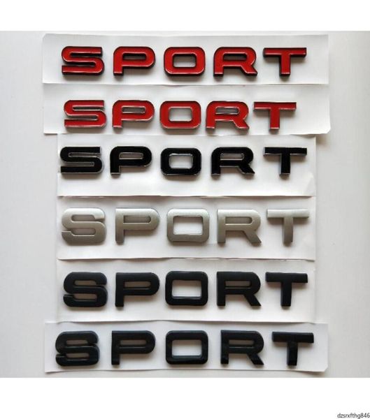 Letras cromadas prateadas e pretas para tampa do porta-malas, emblema esportivo, emblemas, adesivo para Discovery Range Rover2951800