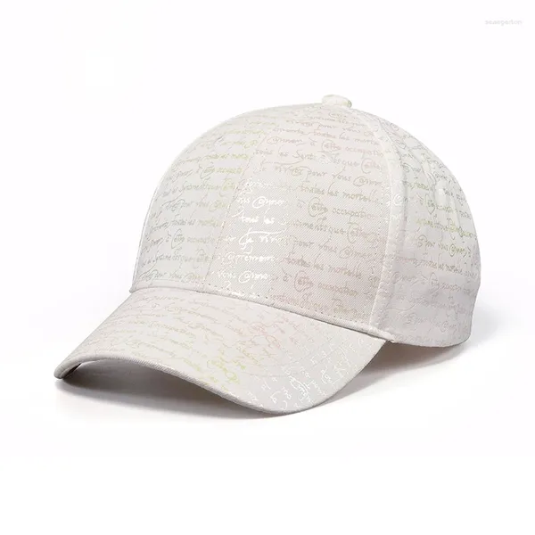 Бейсбольная кепка для мужчин, летняя пляжная шляпа для папы, женская блестящая буква, изогнутый козырек, дышащий регулируемый спортивный аксессуар для подростков