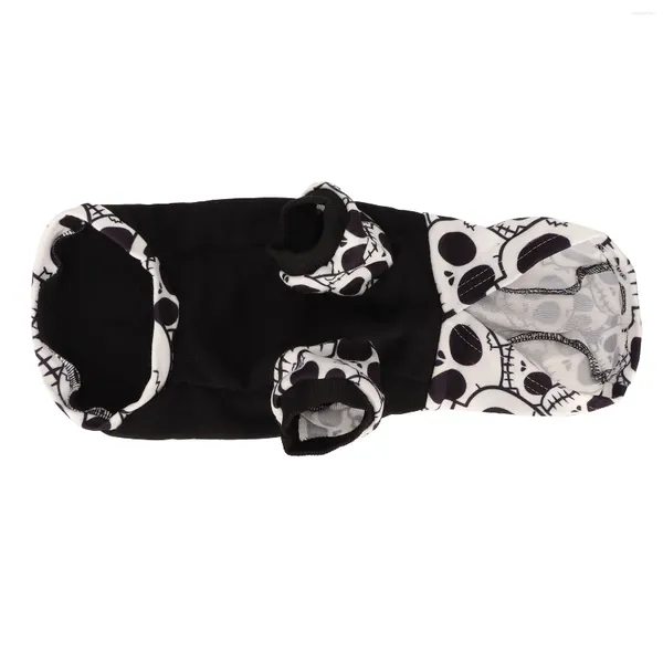 Abbigliamento per cani Camicia Halloween per animali domestici Pullover elasticizzato a 2 zampe Design carino con cappuccio adatto alla pelle Abbigliamento traspirante per cuccioli da viaggio