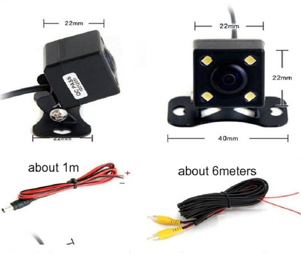 Impermeabile 4 LED per visione notturna per auto HD CCD telecamera per retrovisione per auto telecamera di assistenza al parcheggio per monitor DVD9730739